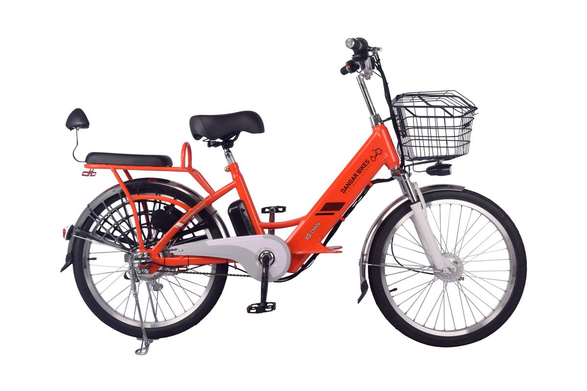 XQ-CNN24/ CFB24BK.  24" Electric CITY/ CARGO BiKE 350w Motor 12a/48v 3 COLORS AVAILABLE